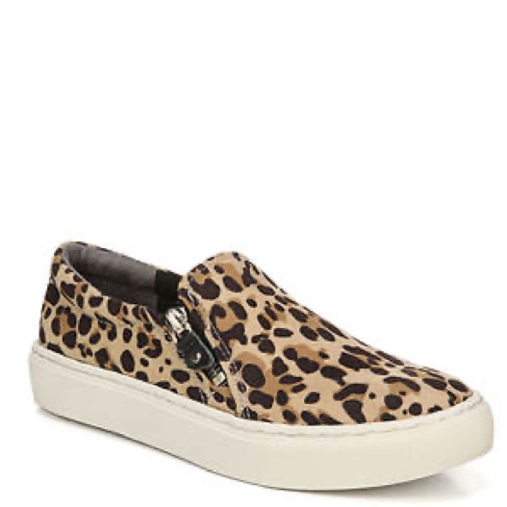 Dr. Scholl’s Cheetah Animal Print Be Free Zipper Slip Ons Comfort Shoes